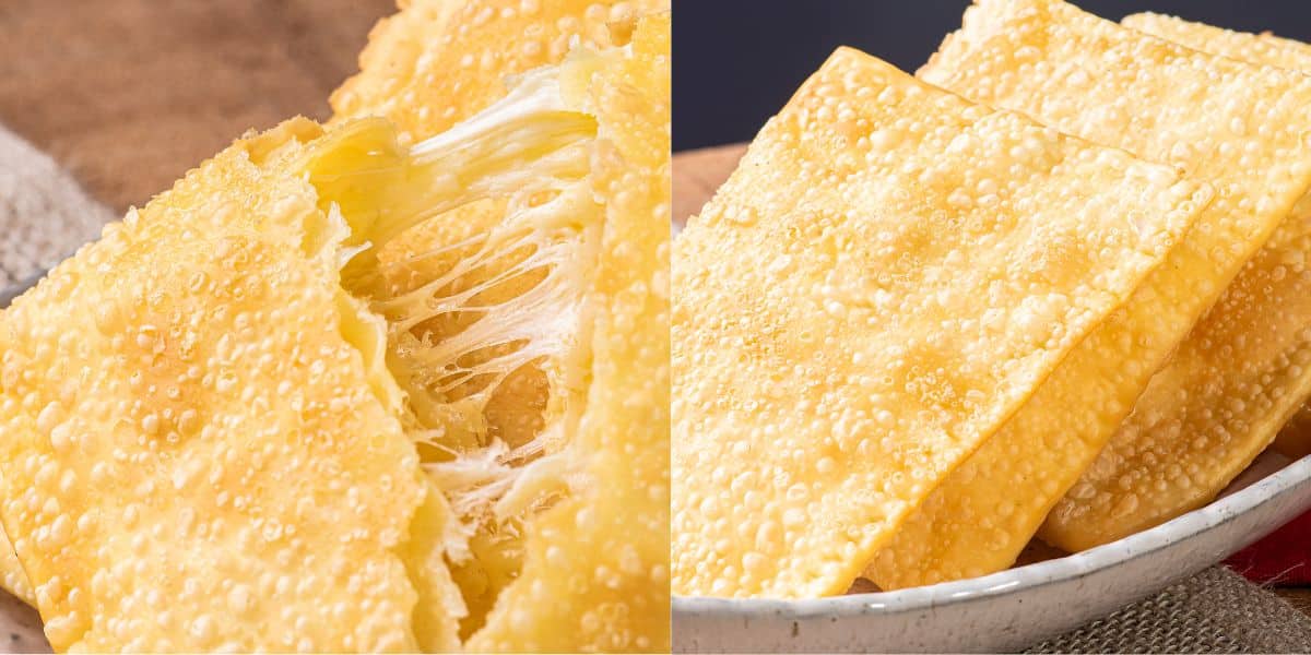 Você está visualizando atualmente Receita de pastel 4 queijos crocante e saboroso mais gostoso que o pastel feito na feira