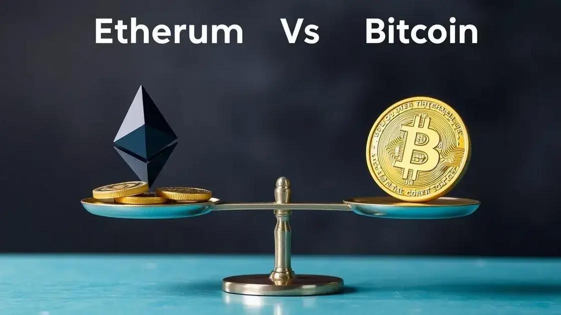 Diferença entre ethereum e outras criptomoedas