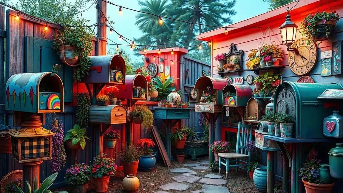 ideias criativas para decorar com caixas correio
