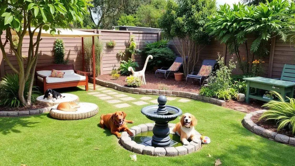 Criando áreas de descanso para pets no jardim