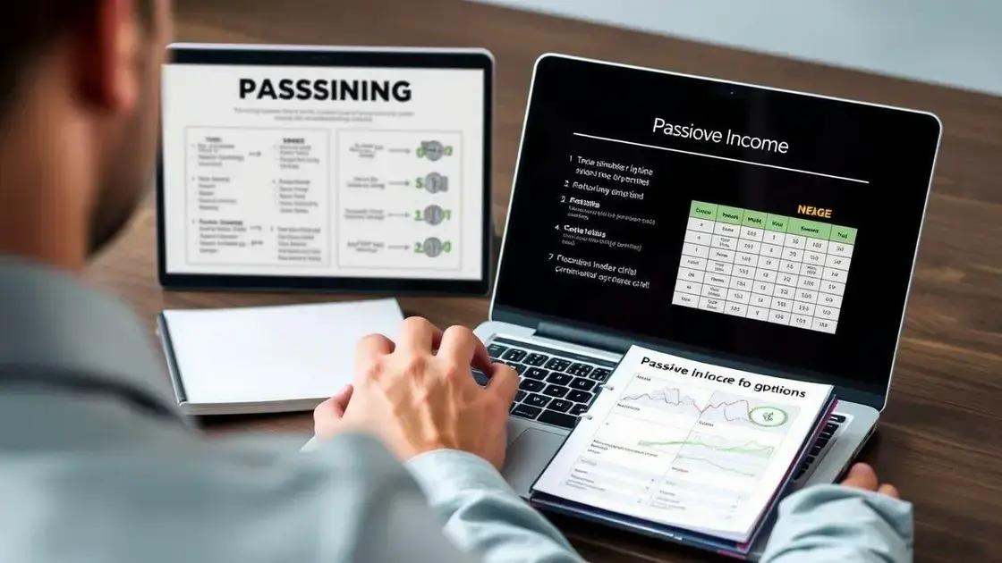 Passos para gerar sua primeira renda passiva