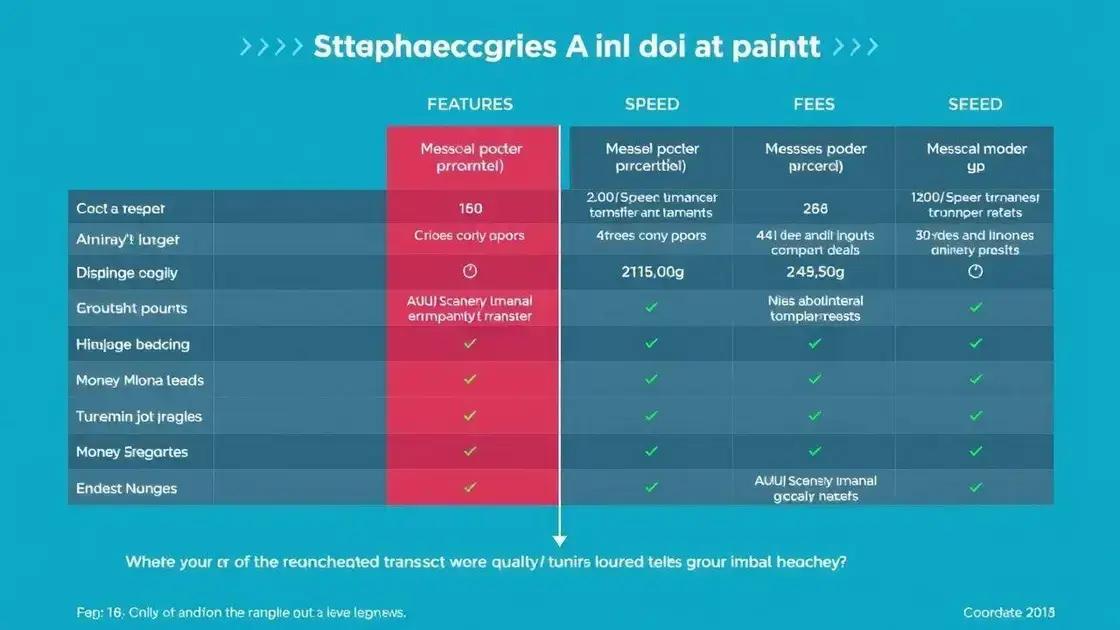 Comparativo dos melhores serviços de transferência internacional