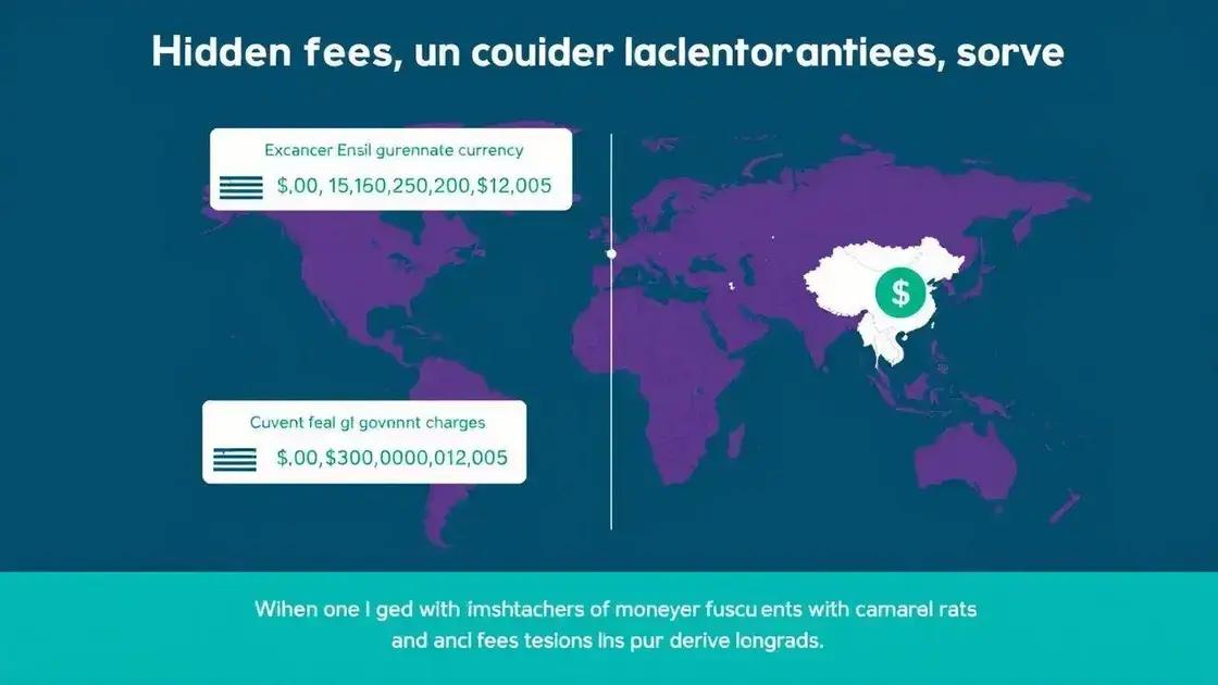 Custos ocultos em serviços de transferência