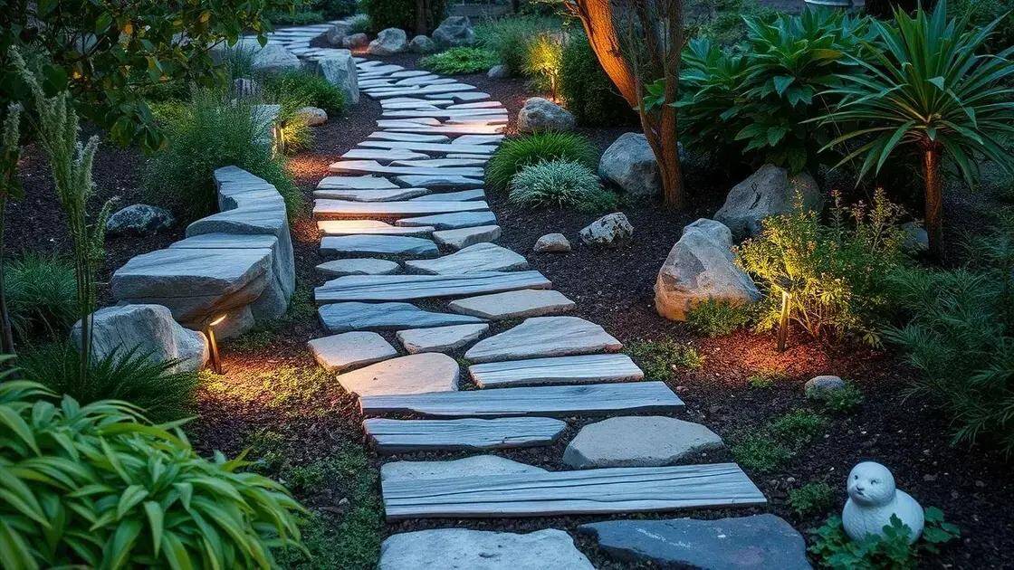 dicas para integrar caminhos ao paisagismo