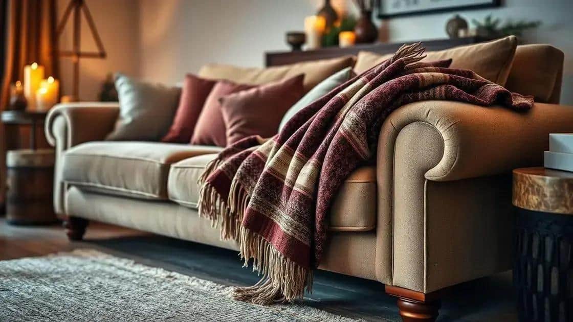 A importância de uma manta decorativa na decoração