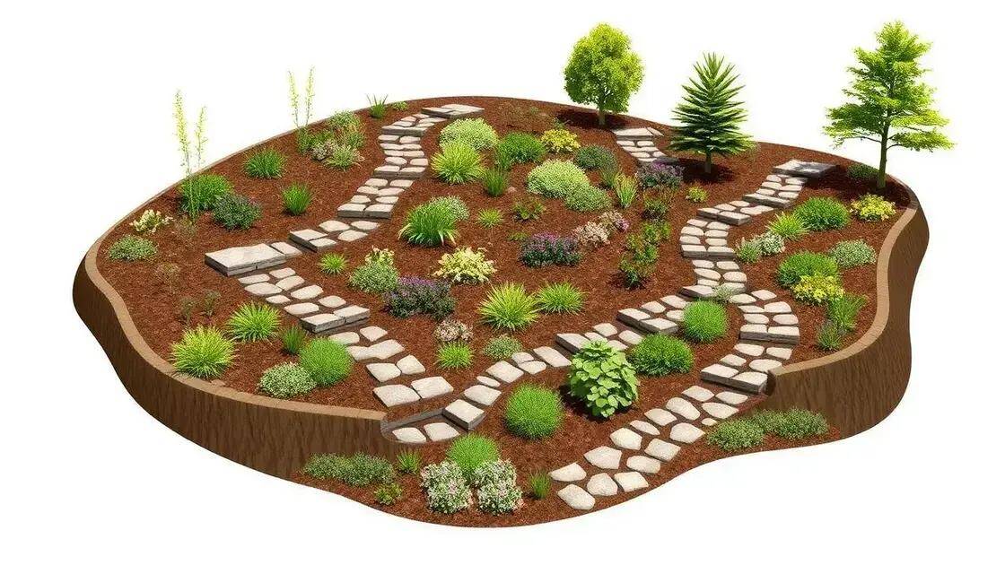 Como planejar um jardim em terreno inclinado