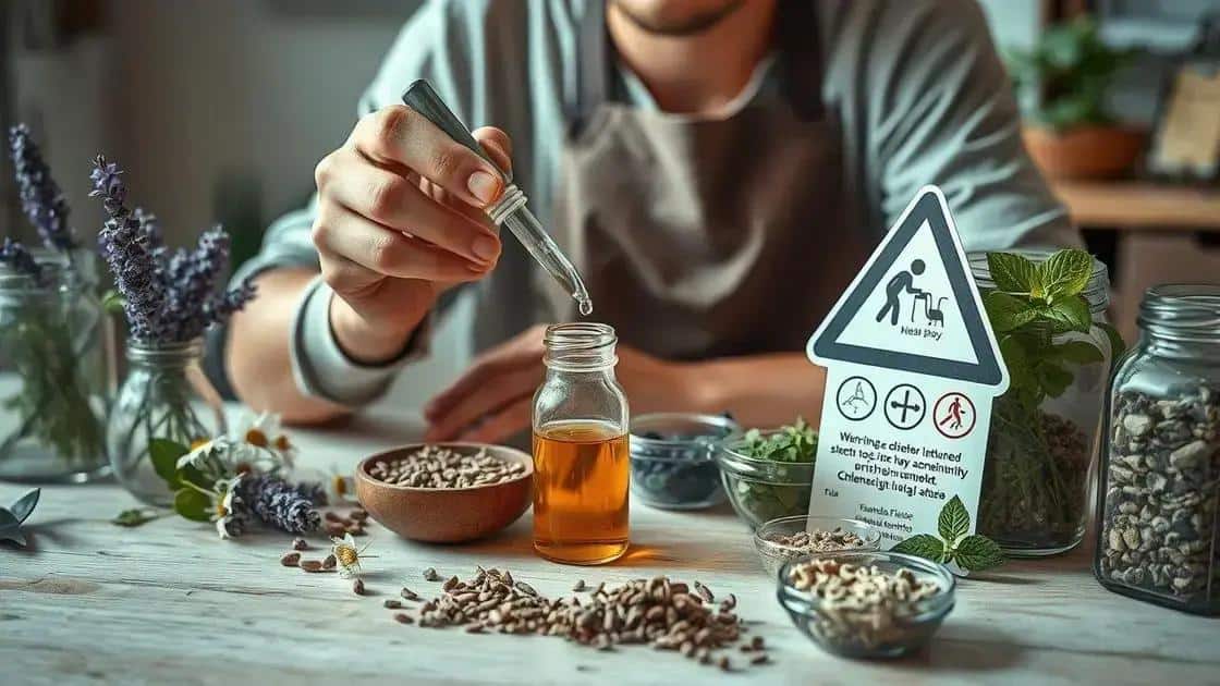 Cuidados e precauções ao usar tinturas