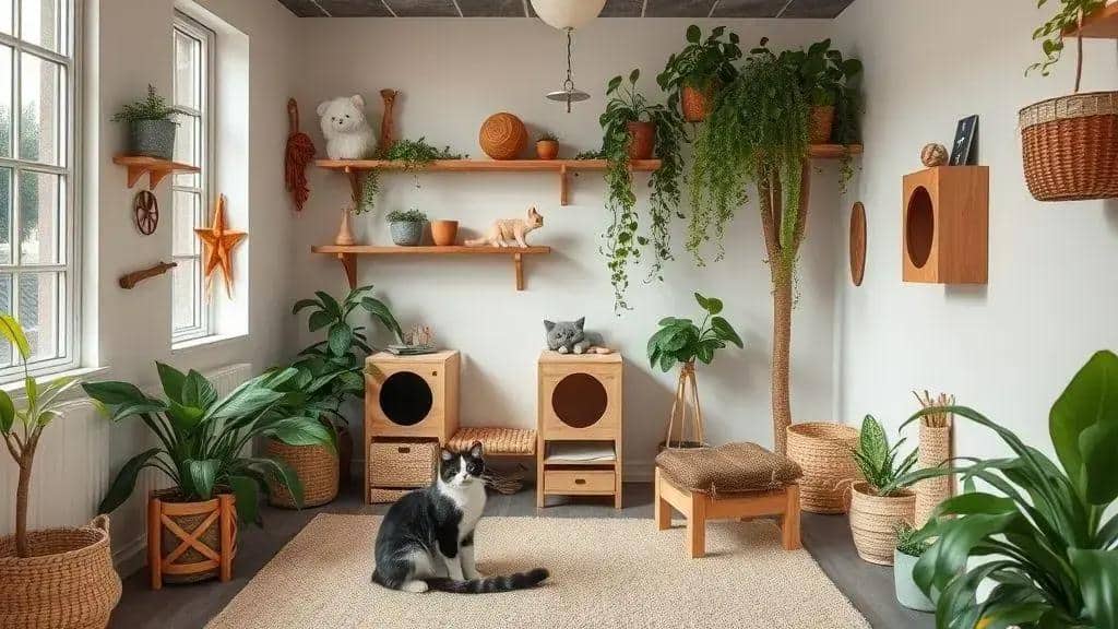 15 ideias de paisagismo interno para estimular seu gato que nao sai de casa