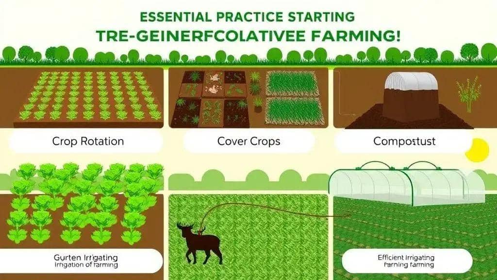 Práticas essenciais para iniciar o cultivo regenerativo